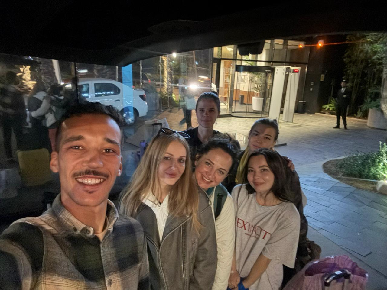 Navigate Morocco guide welcoming a group of travelers