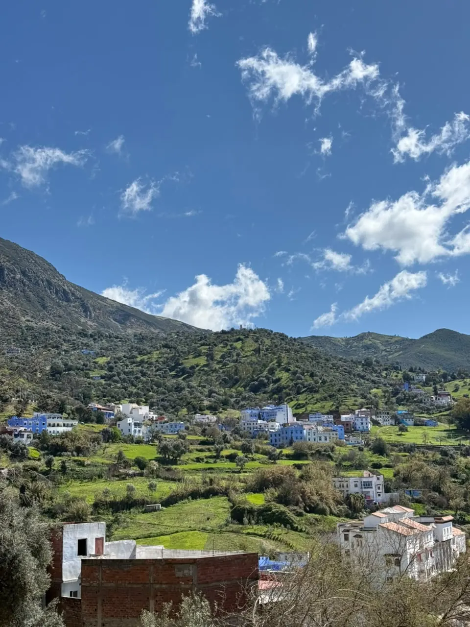 View of Chefchaouen and the Rif Mountains