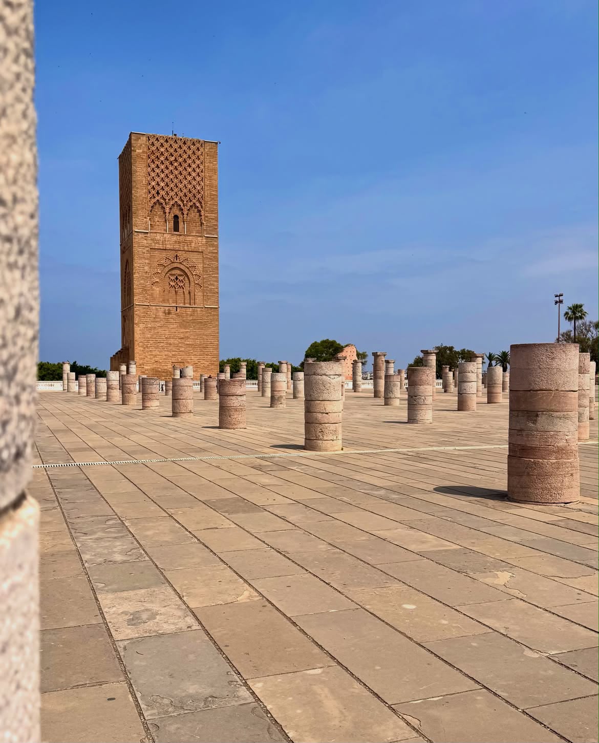 Hassan Tower and the rows of unfinished columns in Rabat